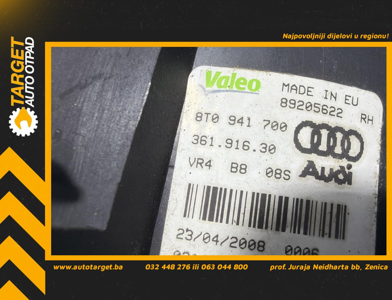 DIJELOVI MAGLENKA AUDI A4 (B8) > 07-11 2.0 8T0941700
