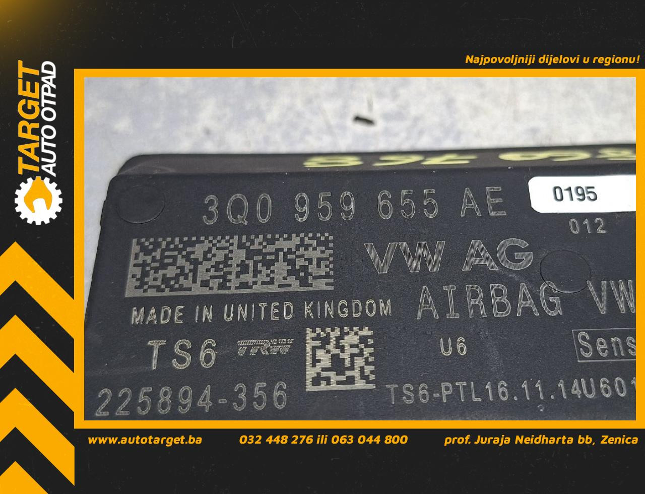 ELEKTRONIKA AIRBAGA VW PASSAT B8 > 14-19 3Q0959655AE