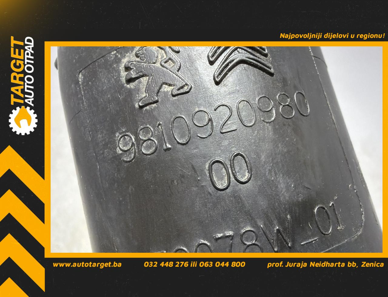 DIJELOVI CRIJEVO PEUGEOT 508 > 18- 9810920980