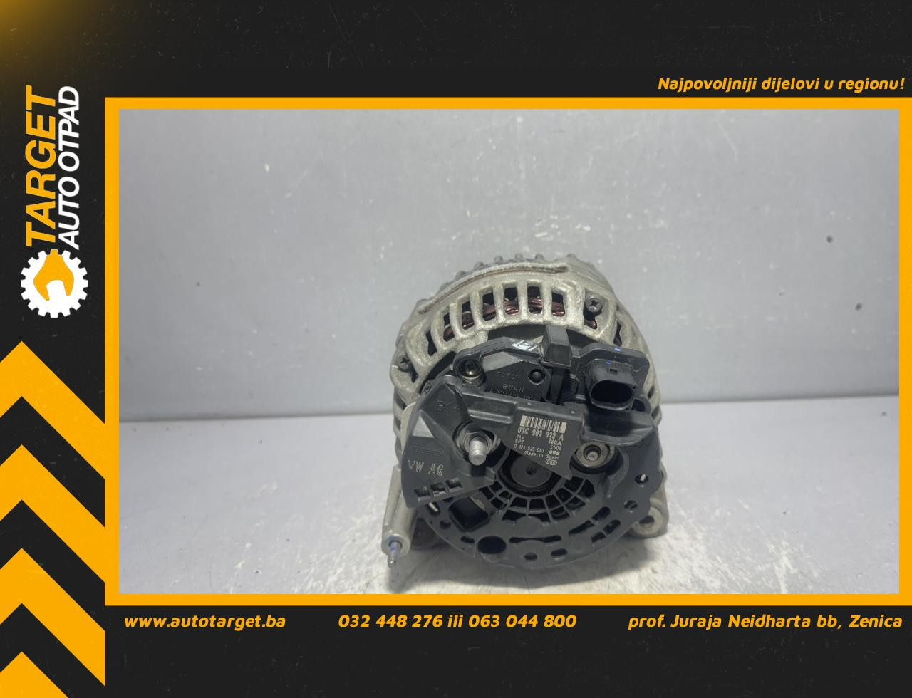 DIJELOVI ALTERNATOR VW TOURAN > 06-10 1.4 03C903023A