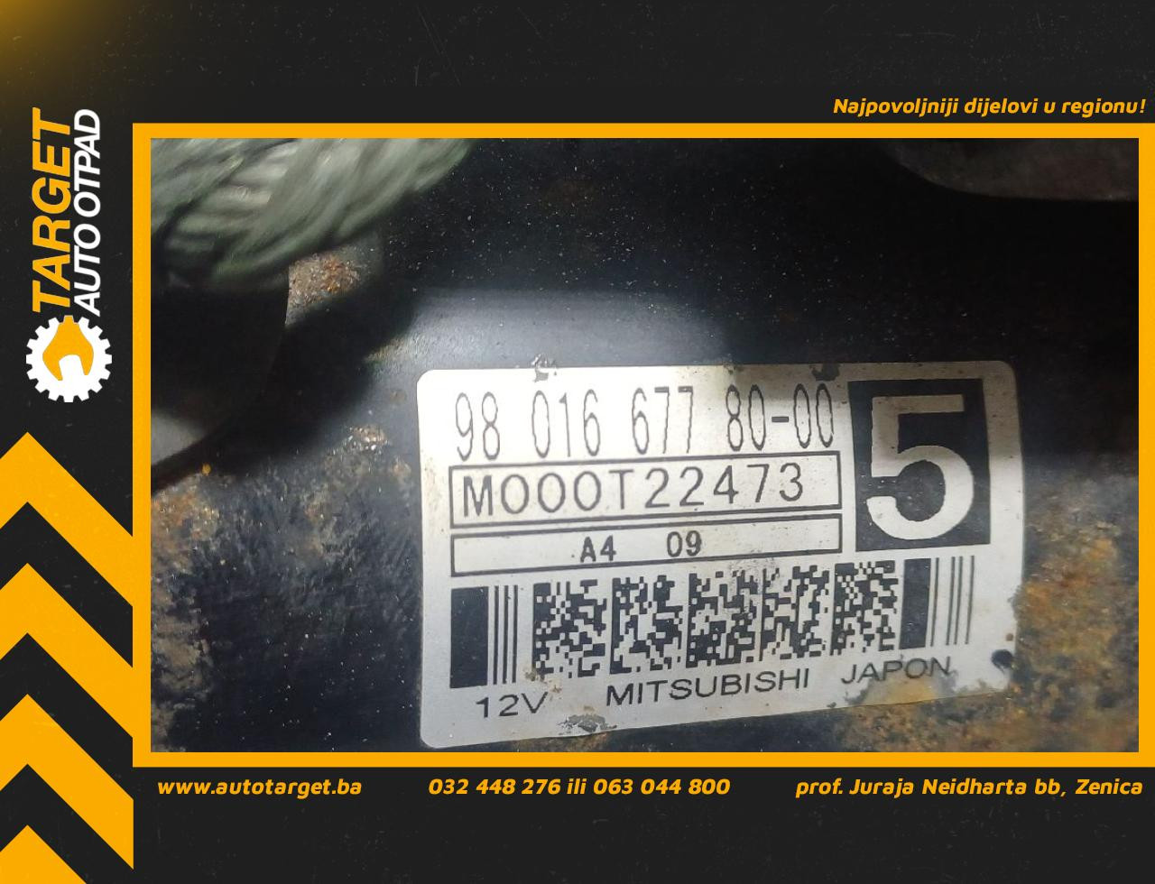 DIJELOVI ALNASER CITROEN DS4 > 11-15 1.6 9801667780