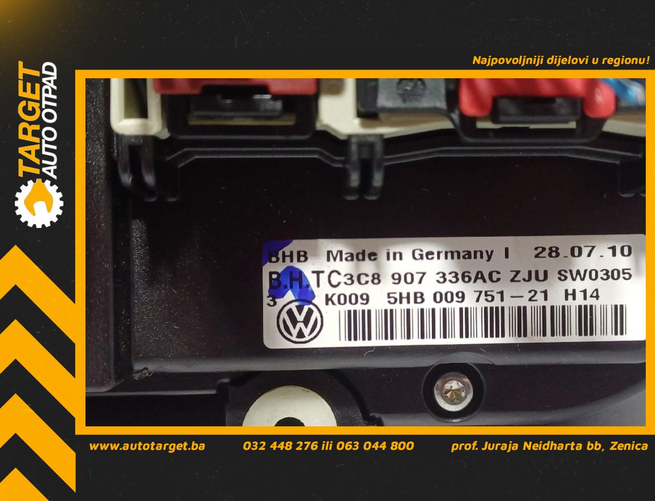 DIJELOVI PREKIDACI KLIME VW GOLF 6 SW > 09-13 1.6 3C8907336AC