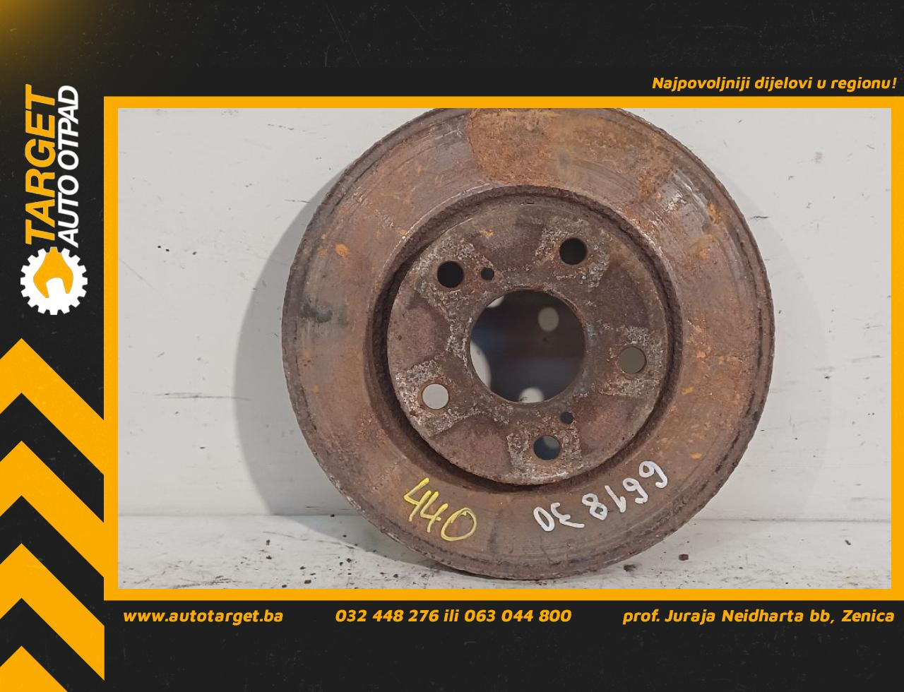 DIJELOVI KOCIONI DISK TOYOTA AURIS > 13-15 1.8