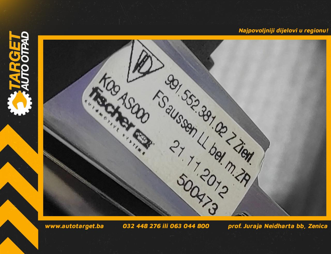DIJELOVI PLASTIKA PORSCHE 911 > 05-12 99155238102