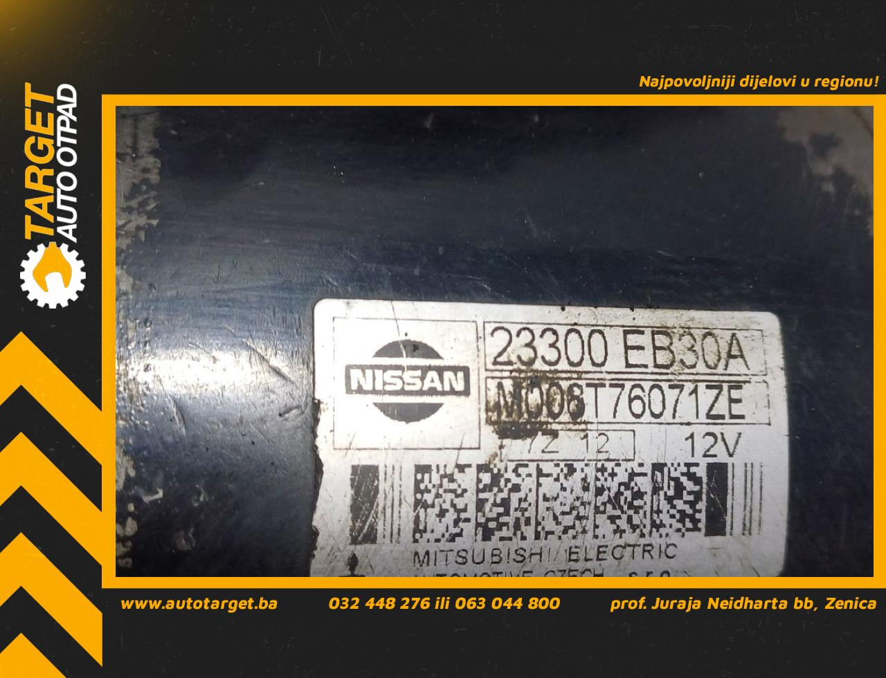 DIJELOVI ALNASER NISSAN NAVARA NP300 > 08-15 2.5 23300EB30A