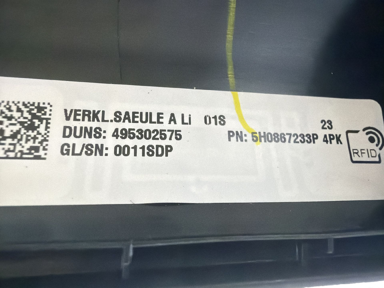DIJELOVI PLASTIKA VW GOLF 8 > 19- 2.0 5H0867233P