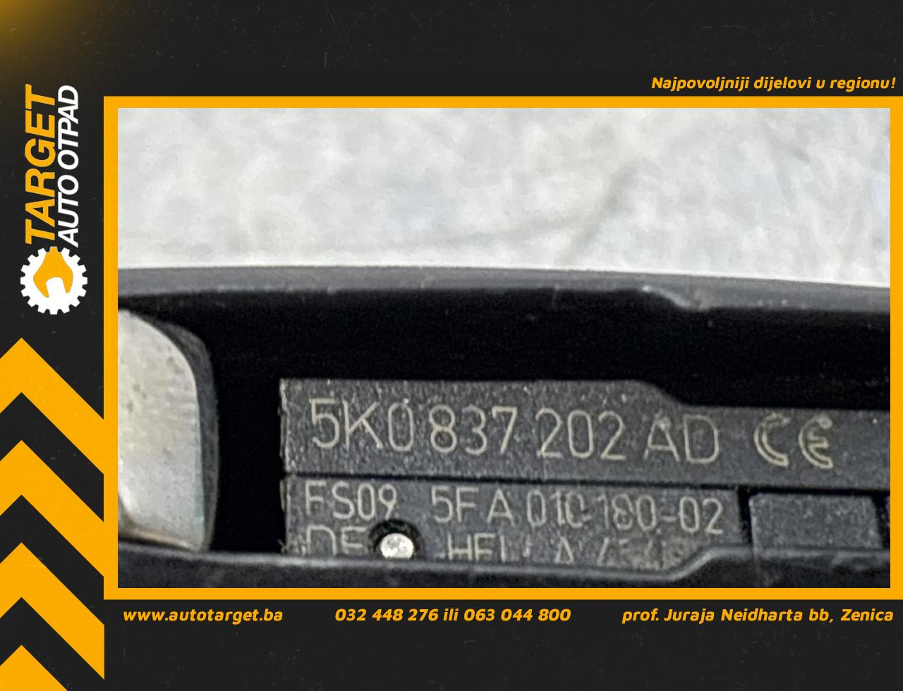 DIJELOVI KLJUC VW TIGUAN > 11-15 2.0 5K0837202AD