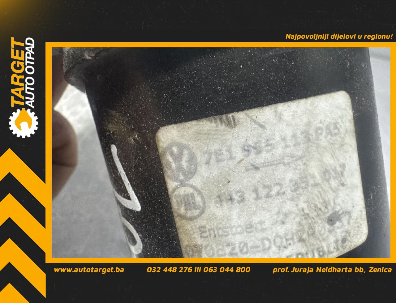 DIJELOVI MOTORIC PREDNJEG BRISACA VW T5 > 03-09 2.5 7E1955113