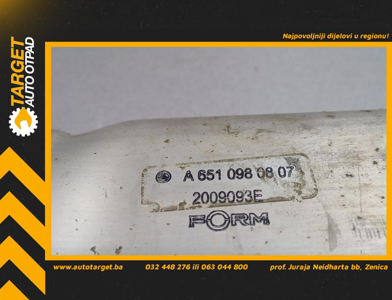 DIJELOVI CRIJEVO MERCEDES GLC (X253) > 16-22 2.2 A6510980807