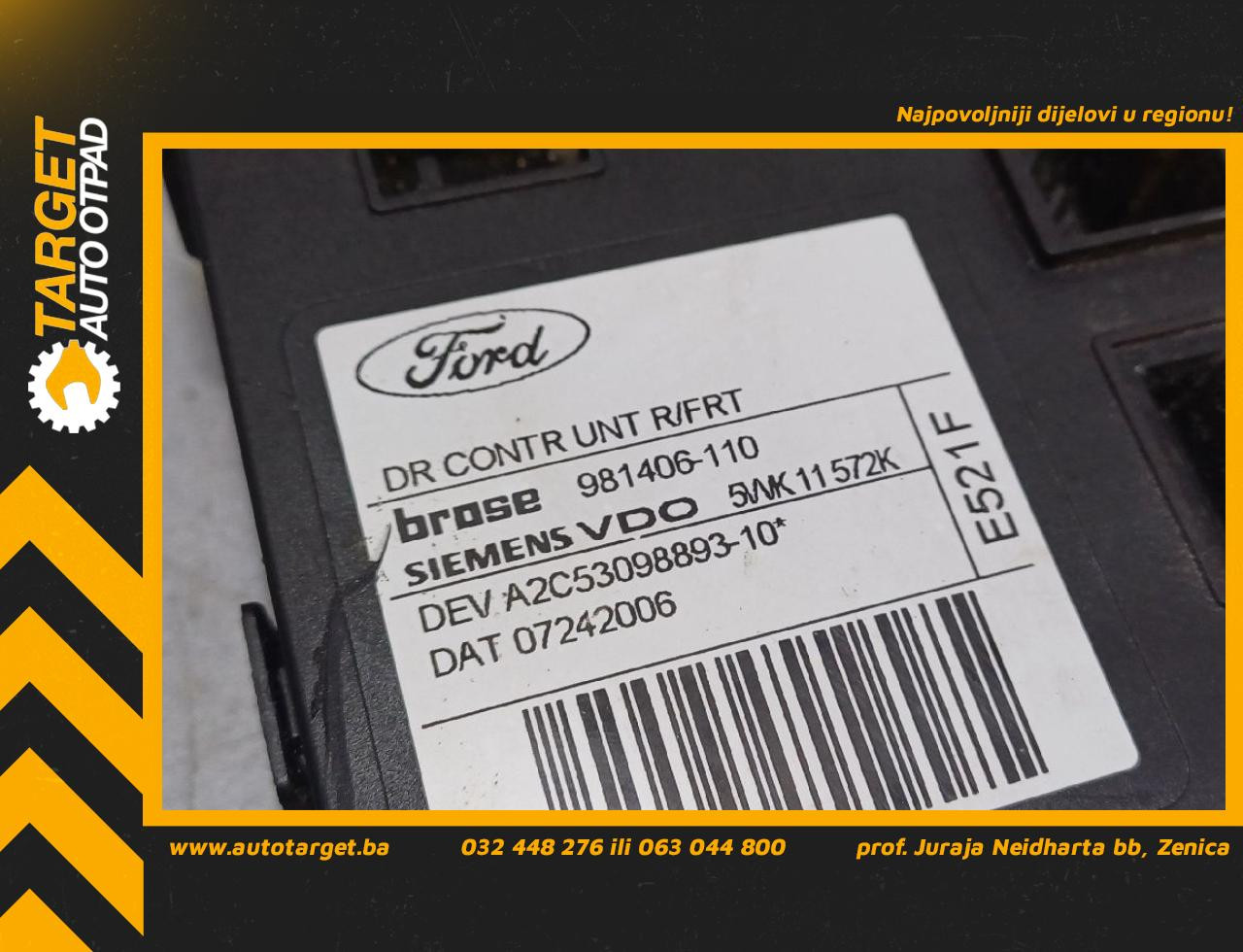 MOTORIC PODIZACA STAKLA FORD C-MAX > 03-07 981406110
