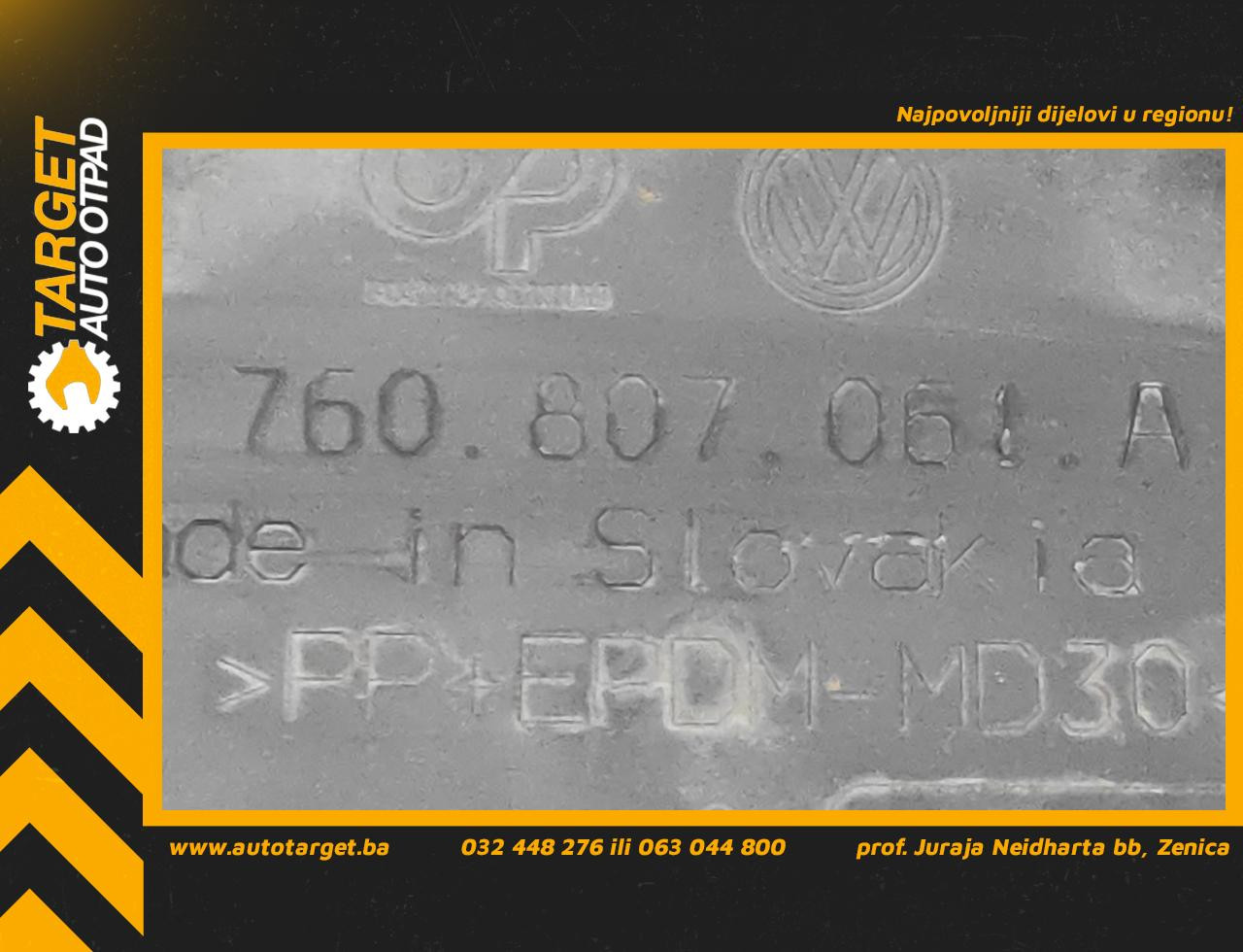 DIJELOVI SPOJLER VW TOUAREG > 18- 760807061A
