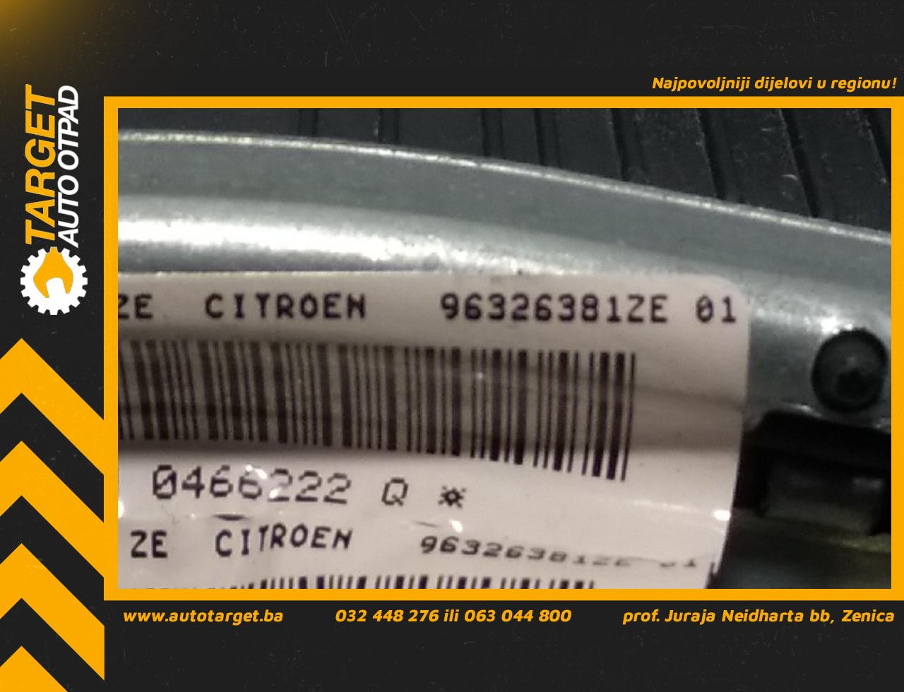 DIJELOVI AIRBAG VOLANA CITROEN C5 > 01-04 2.0 96326381ZE