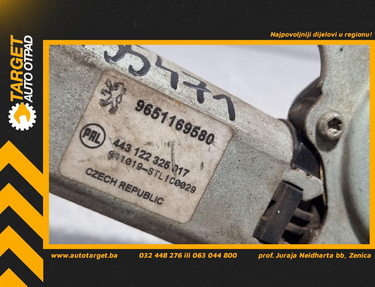 MOTORIC BRISACA GEPEKA PEUGEOT 206 > 98-09 9651169580