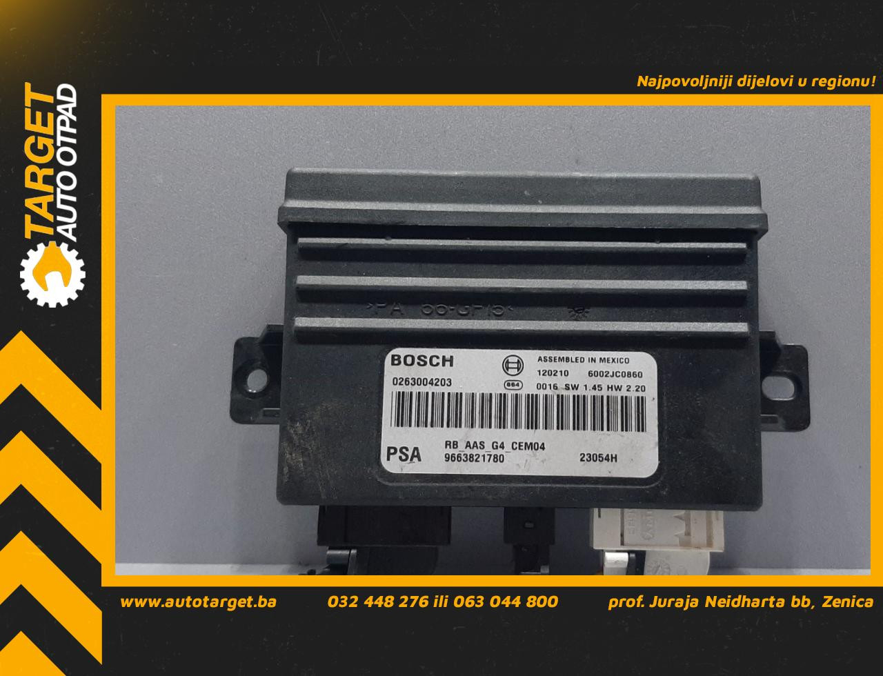 DIJELOVI KOMFORT ELEKTRONIKA CITROEN C5 > 11-17 0263004203