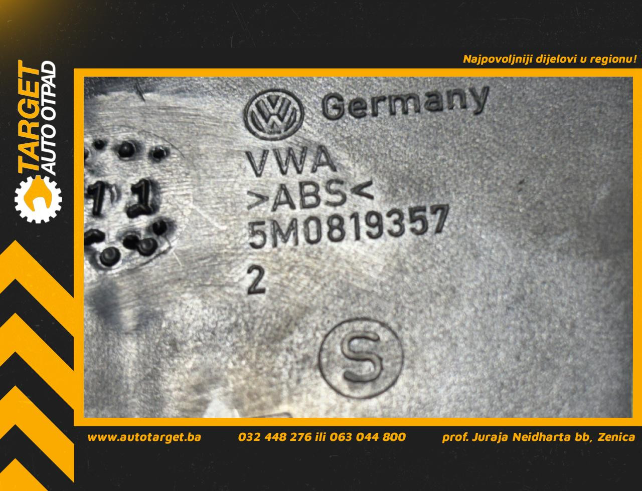 DIJELOVI RESETKA VENTILACIJE VW TIGUAN > 11-15 2.0 5M0819357