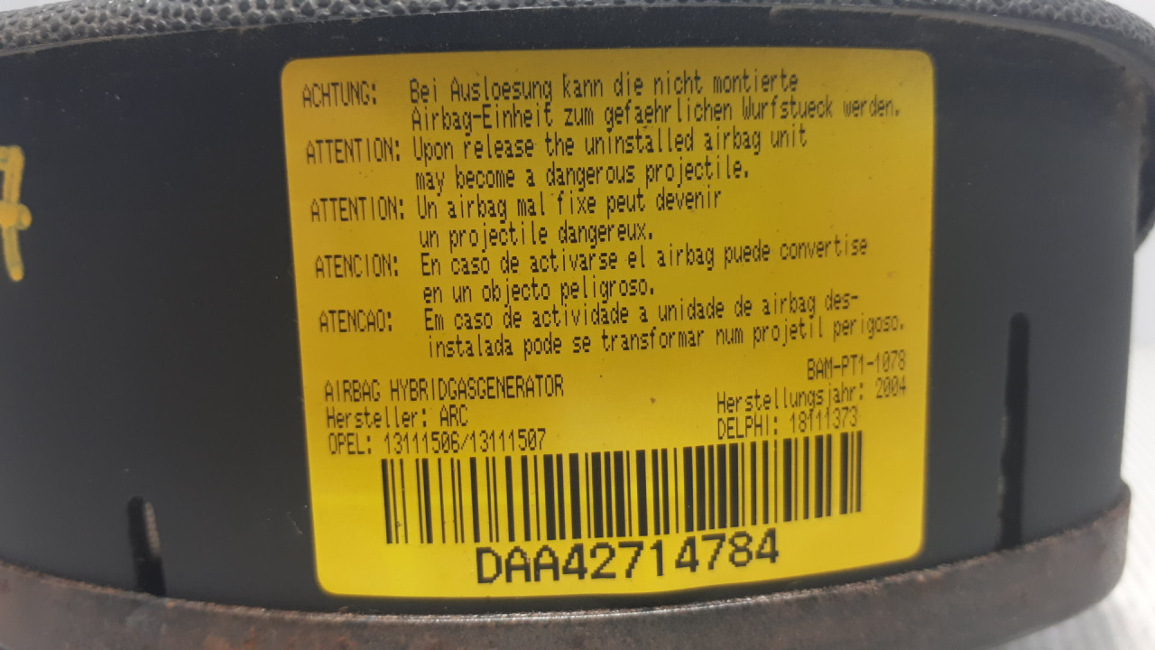 AIRBAG VOLANA OPEL CORSA C > 00-03 13111506