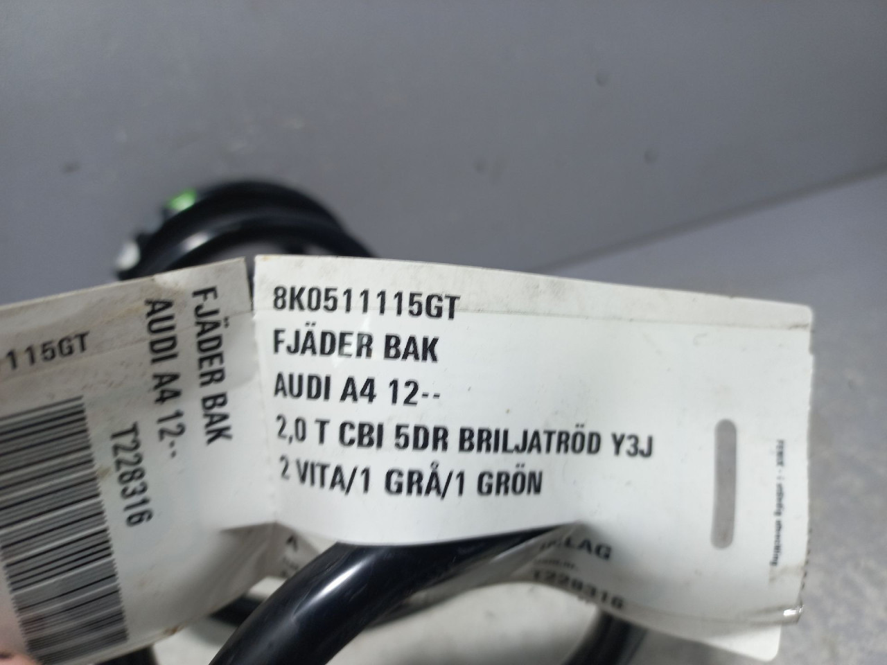 OPRUGA AMORTIZERA AUDI A4 (B8) > 07-11 8K0511115GT