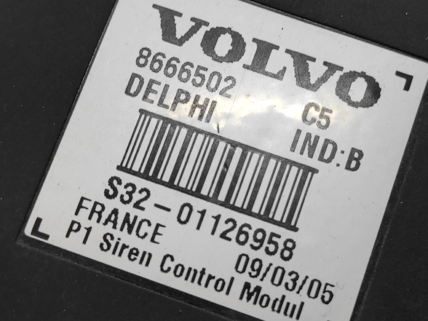 ELEKTRONIKA ALARMA VOLVO S40/V50 > 04-07 8666502