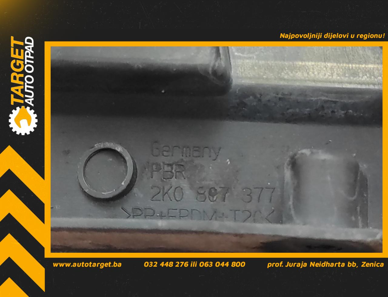 DIJELOVI NOSAC ZADNJEG BRANIKA VW CADDY > 03-10 1.9 2K0807377