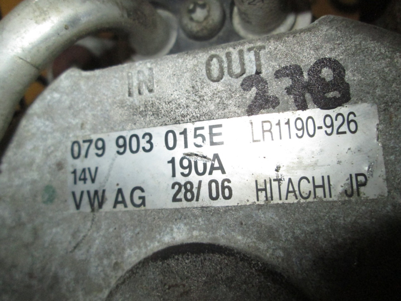 DIJELOVI ALTERNATOR AUDI A6 > 04-08 079903015E