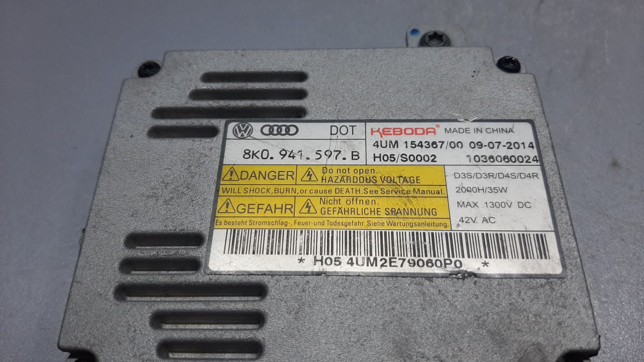 BALAST FARA AUDI A4 (B8) > 07-11 8K0941597