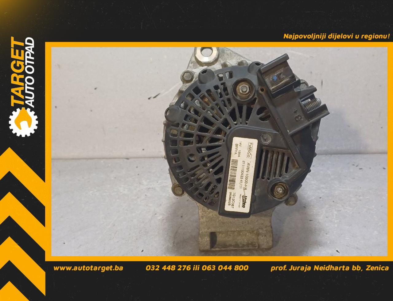 DIJELOVI ALTERNATOR FORD FIESTA > 08-12 1.2 AV6N10300HA