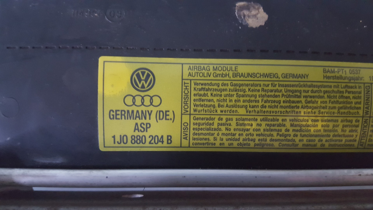 AIRBAG SUVOZACA SKODA OCTAVIA > 00-04 1J0880204B 002BAL