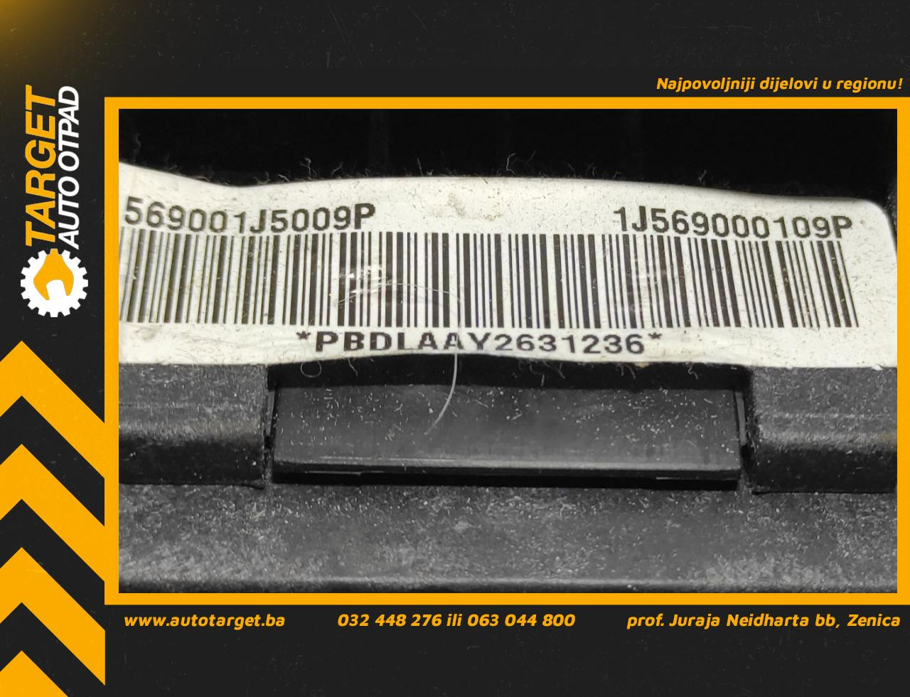 DIJELOVI AIRBAG VOLANA HYUNDAI I20 > 08-12 1.4 569001J5009P
