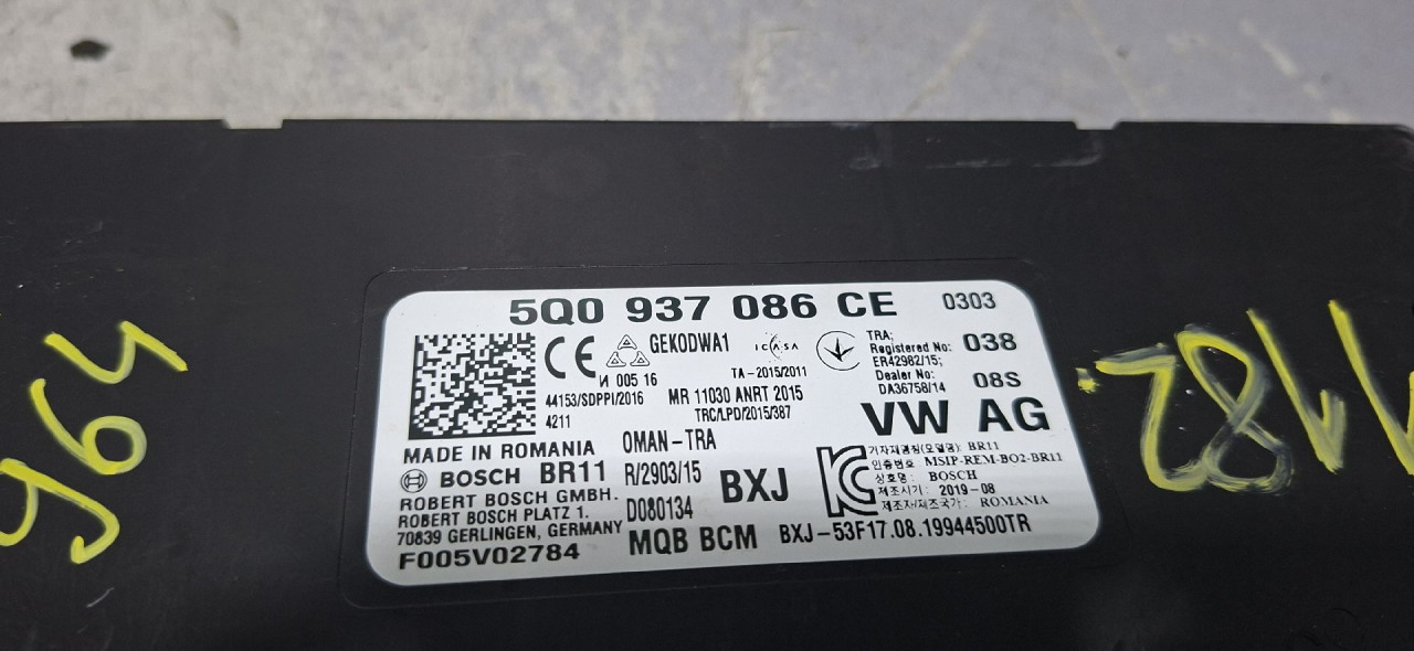 DIJELOVI BCM ELEKTRONIKA VW PASSAT B8 > 19 - 1.6 5Q0937086CE