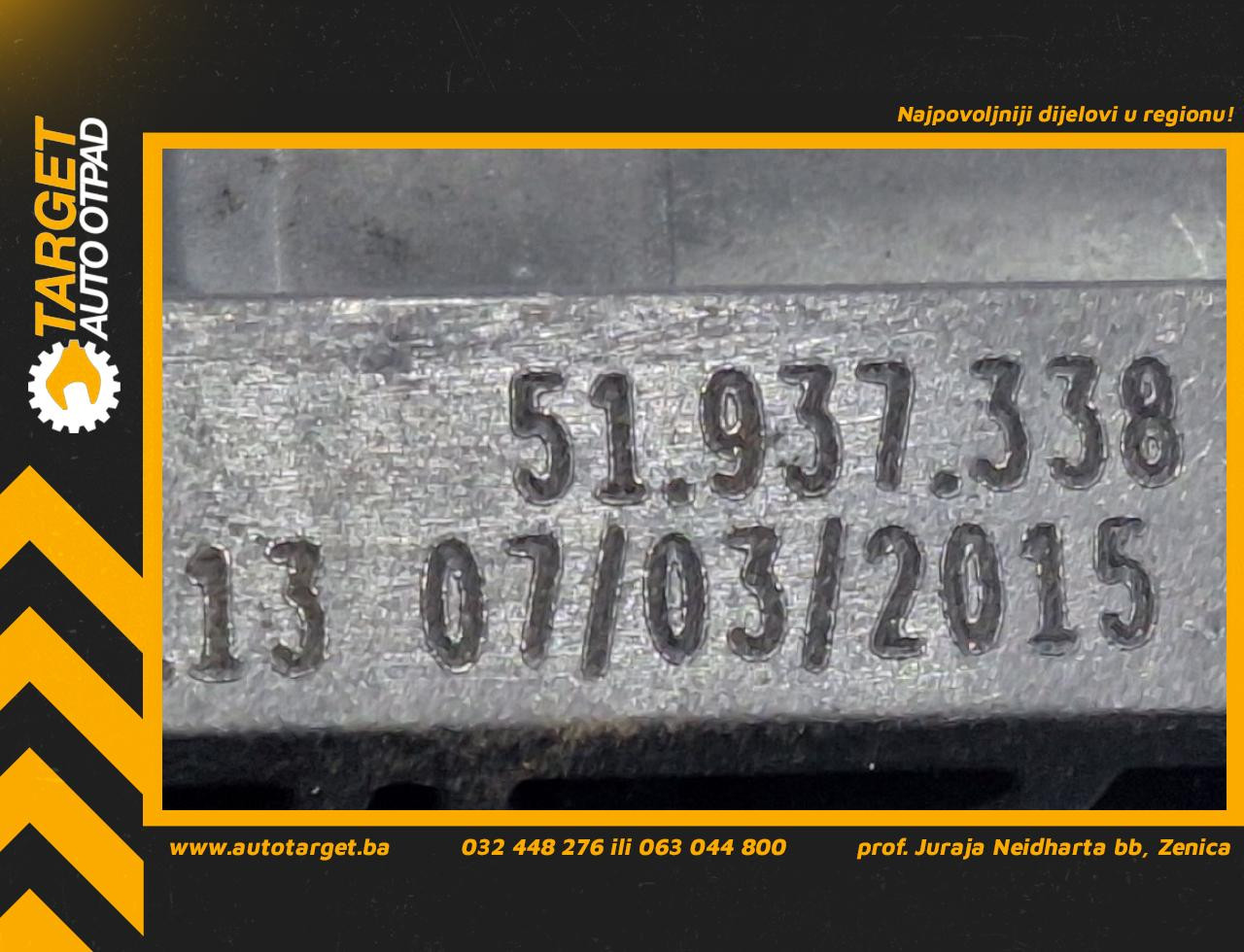 DIJELOVI RUCKA VRATA JEEP RENEGADE > 14- 1.6 51937338