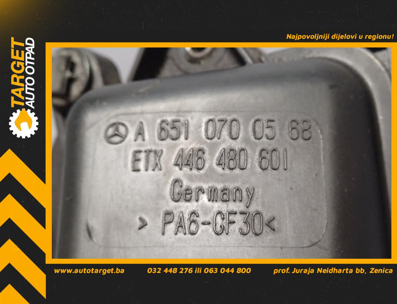 DIJELOVI VAKUM BOCA MERCEDES ML (W166) > 11-15 2.2 A6510700568