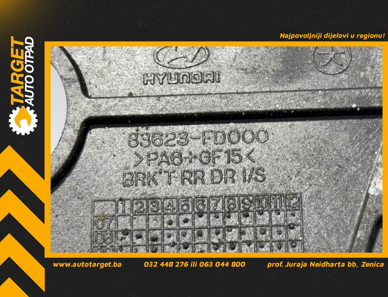 UNUTRASNJA RUCKA VRATA HYUNDAI I30 > 12-16 83623-FD000