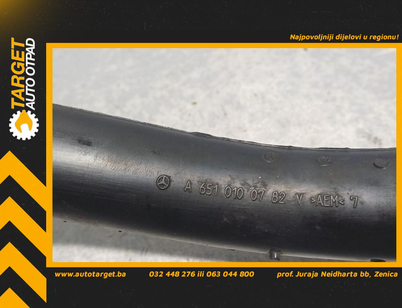 DIJELOVI CRIJEVO MERCEDES B KLASA (W246) > 14-19 2.2 A6510100782