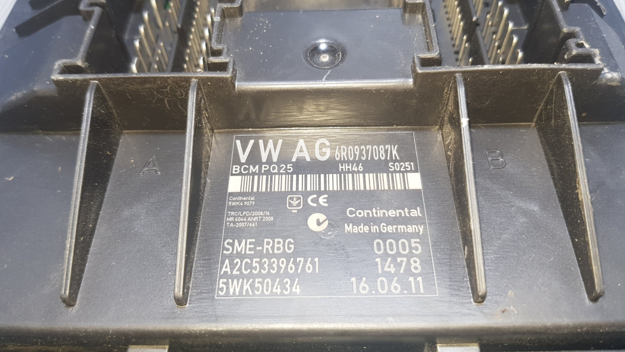 ELEKTRONIKA MODUL VW POLO > 09-14 6R0937087K
