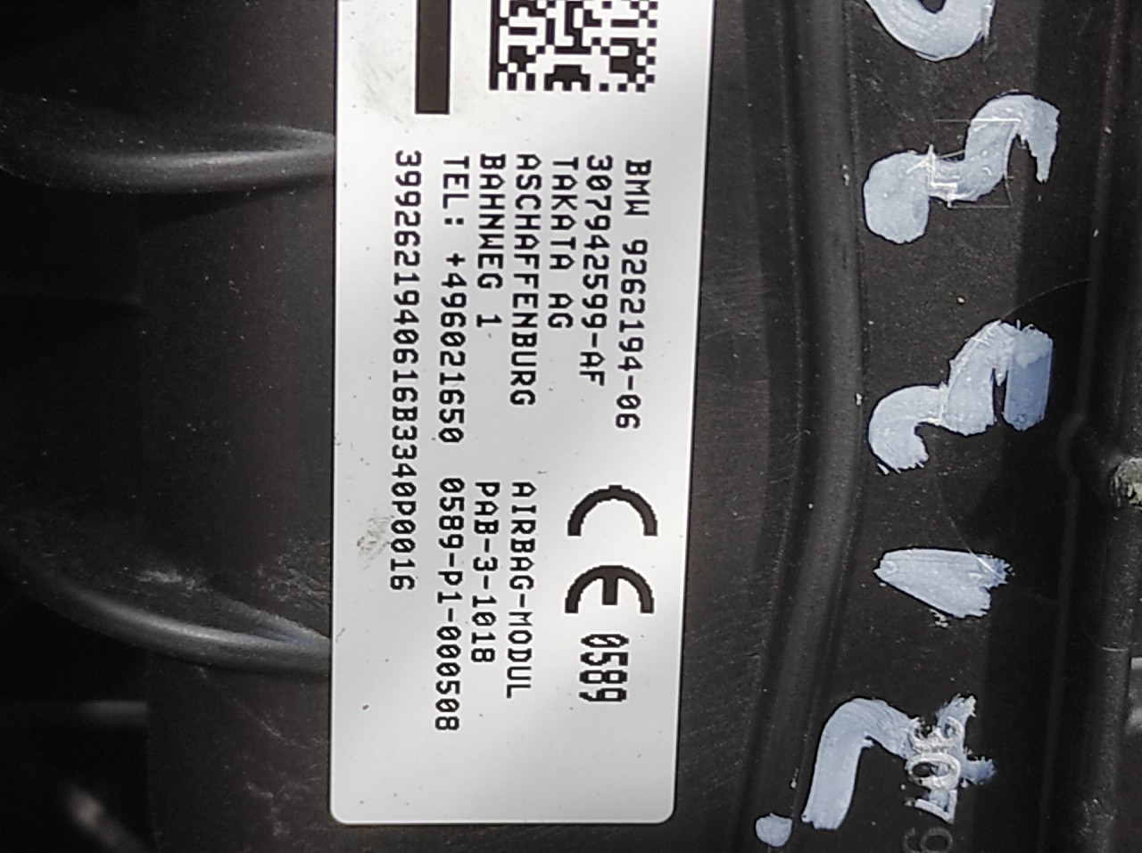 AIRBAG SUVOZACA MINI MINI (F57/F56/F55) > 14- 9262194