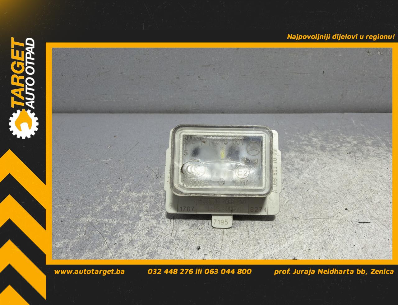 RASVJETA TABLICA MERCEDES E KLASA (W213/S213) > 16-23 A0999067000