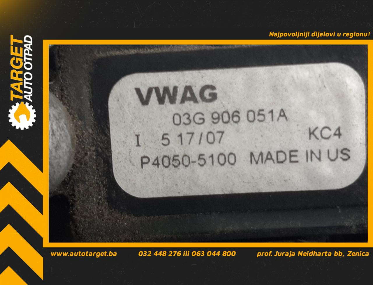 DIJELOVI SENZOR PRITISKA VW PASSAT B6 > 05-10 2.0 03G906051A
