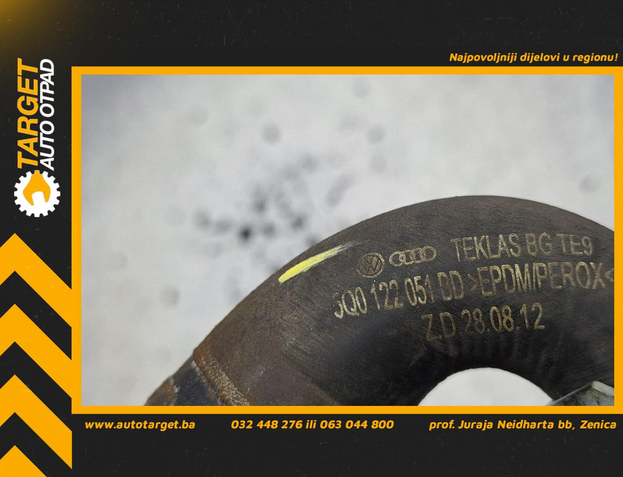 DIJELOVI CRIJEVO AUDI A3 (8V1/8VA) > 12-16 1.4 5Q0122051BD