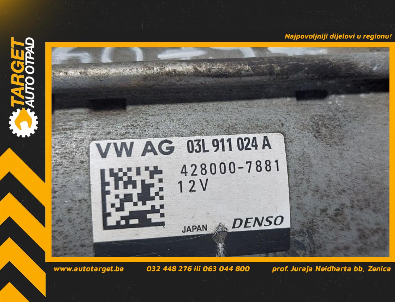 DIJELOVI ALNASER AUDI A4 (B8) > 07-11 2.0 03L911024A