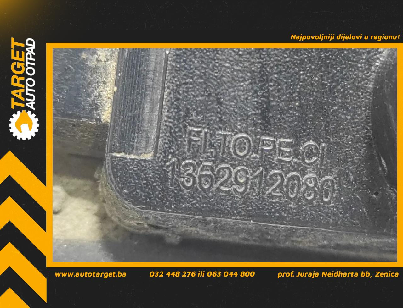 DIJELOVI RASVJETA TABLICA FIAT QUBO > 08-16 1362912080