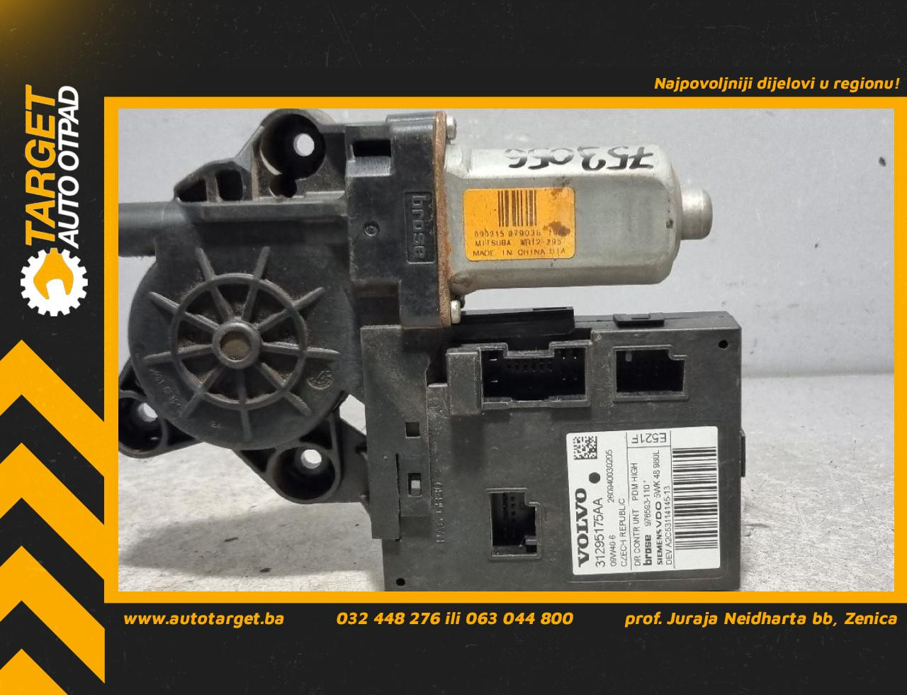 MOTORIC PODIZACA STAKLA VOLVO S40/V50 > 07-12 31295175AA
