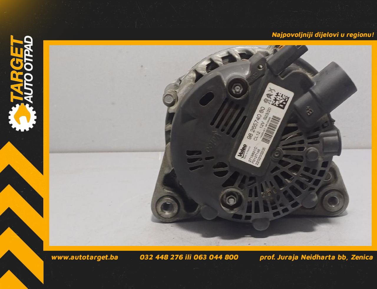 DIJELOVI ALTERNATOR PEUGEOT 208 > 19- 1.2 9826574080