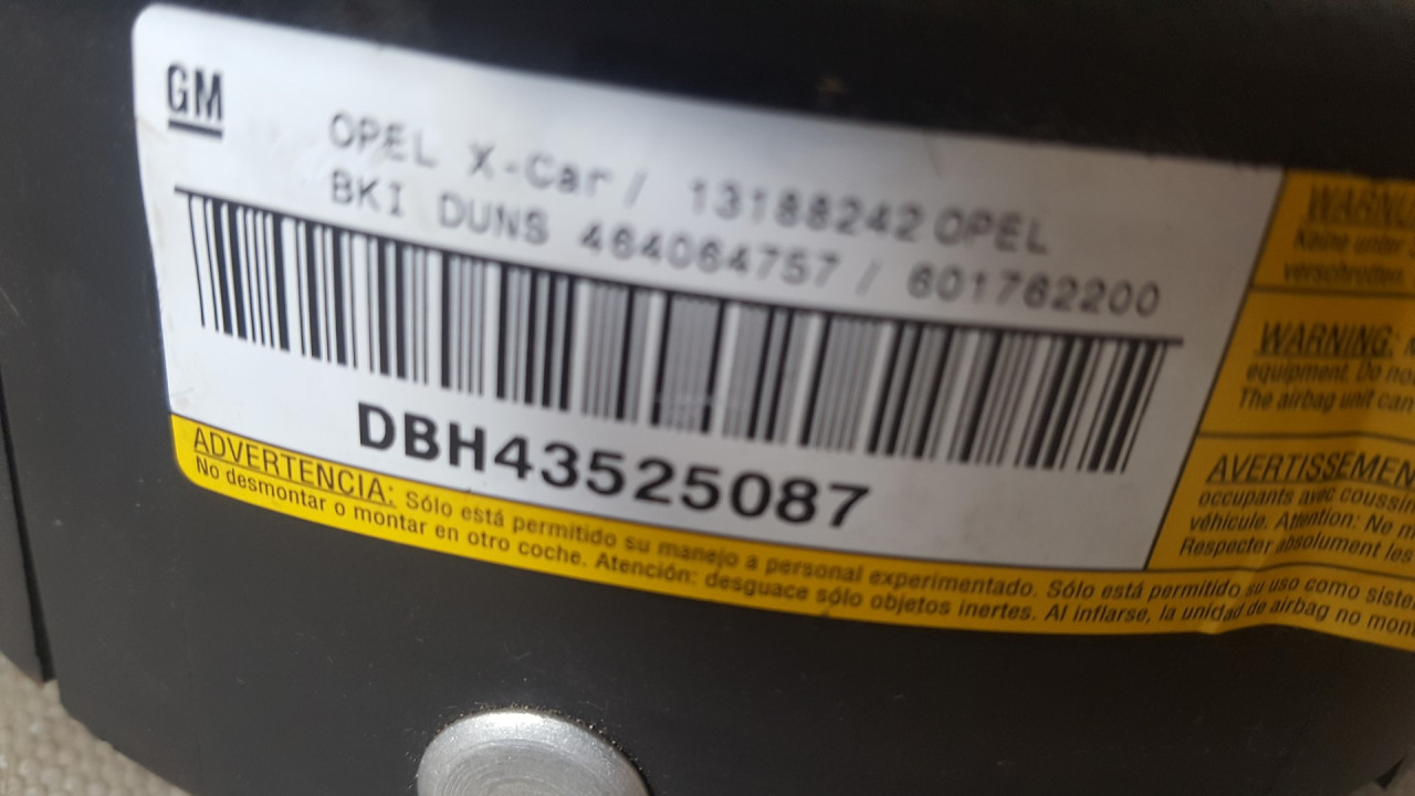 AIRBAG VOLANA OPEL CORSA C > 03-06 13188242
