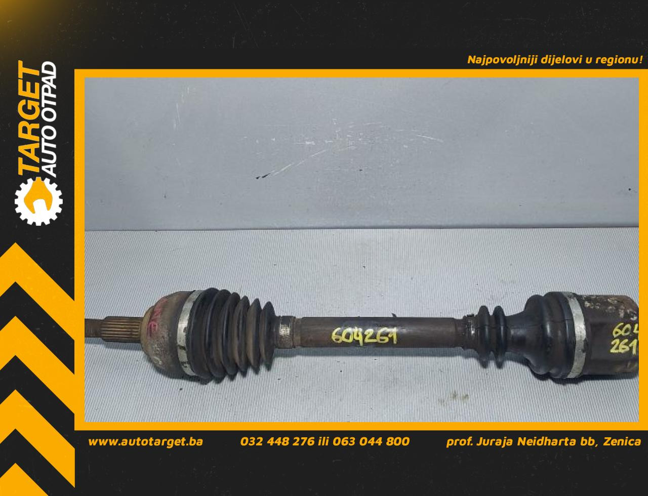 DIJELOVI POLUOSOVINA RENAULT SCENIC > 03-06 1.9 8200198016