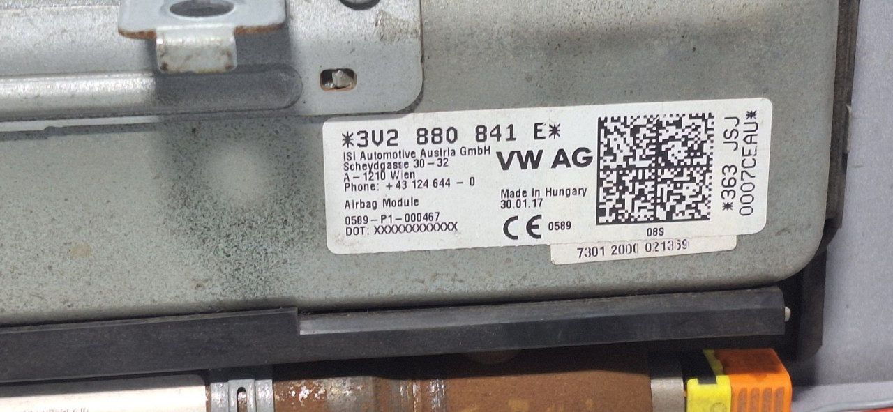 DIJELOVI AIRBAG NOGU SKODA SUPERB > 15-19 3V2880841E