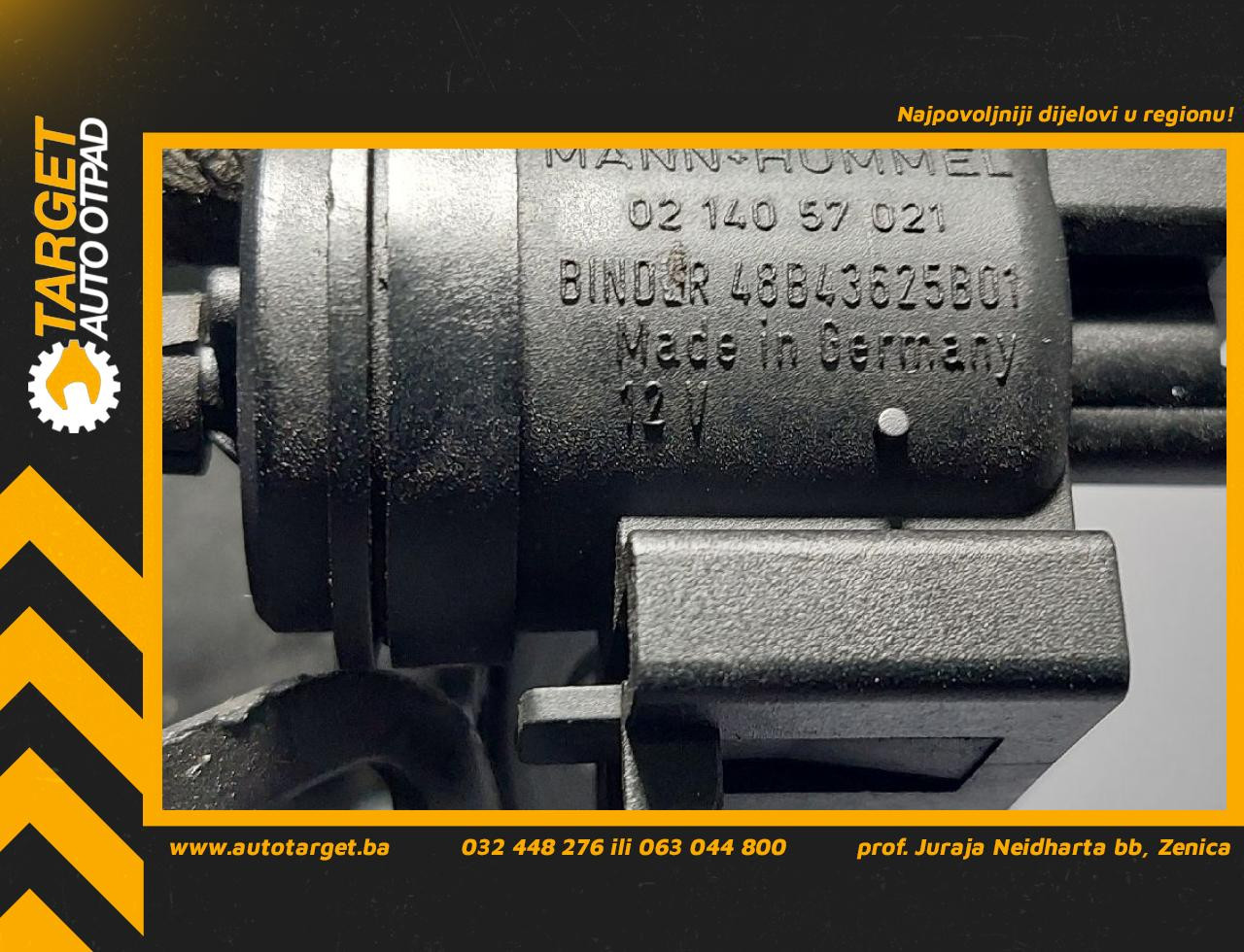 DIJELOVI VAKUM VENTIL OPEL CORSA D > 11-14 1.2 0214057021