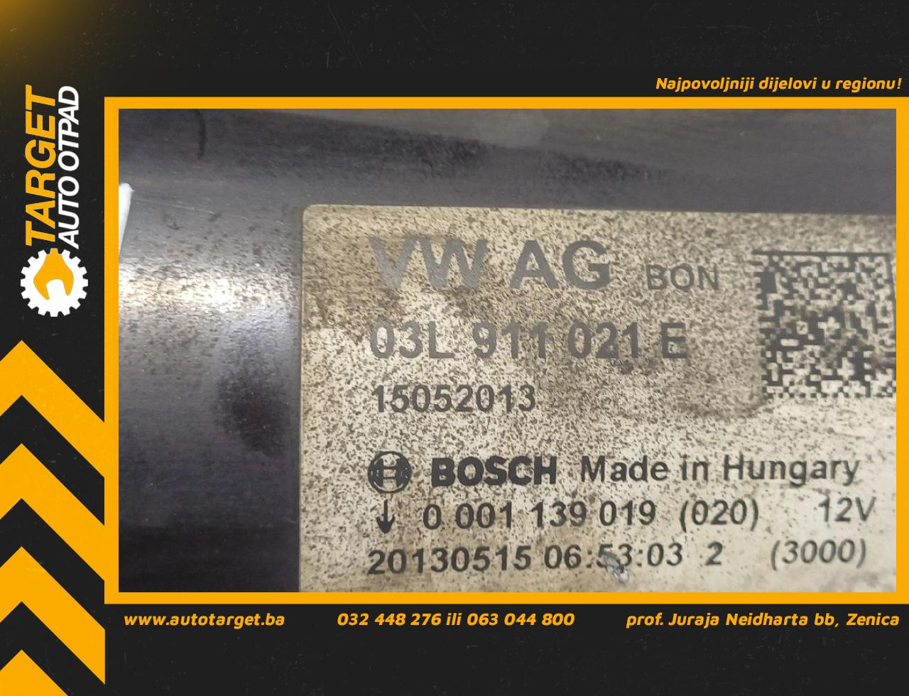 DIJELOVI ALNASER AUDI A5 (8T) SPORTBACK > 11-17 2.0 03L911021E