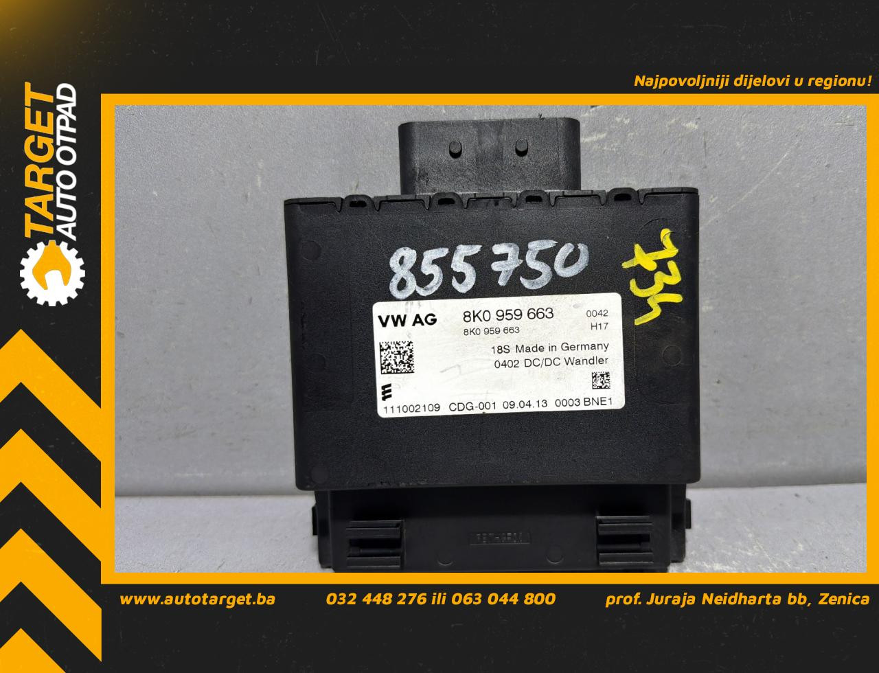 DIJELOVI ELEKTRONIKA MODUL AUDI A4 (B8) > 12-15 8K0959663