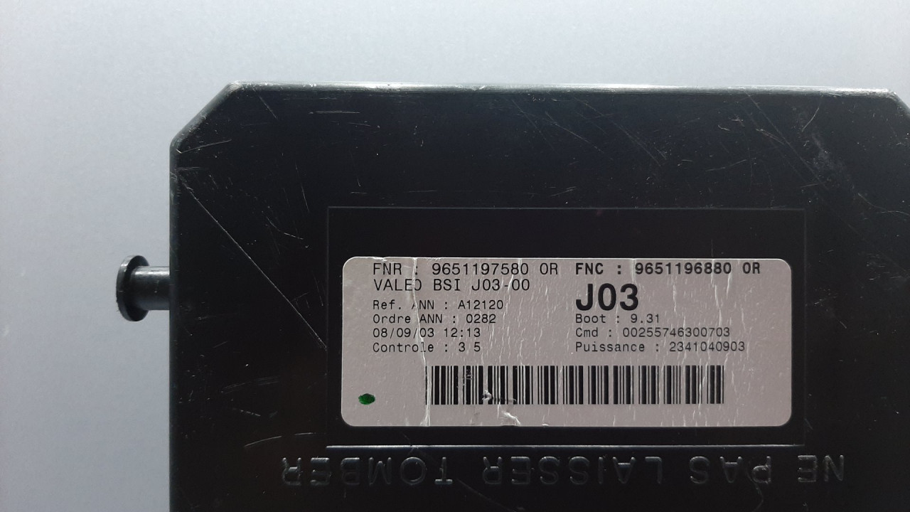 ELEKTRONIKA MODUL CITROEN C5 > 01-04 9651196880