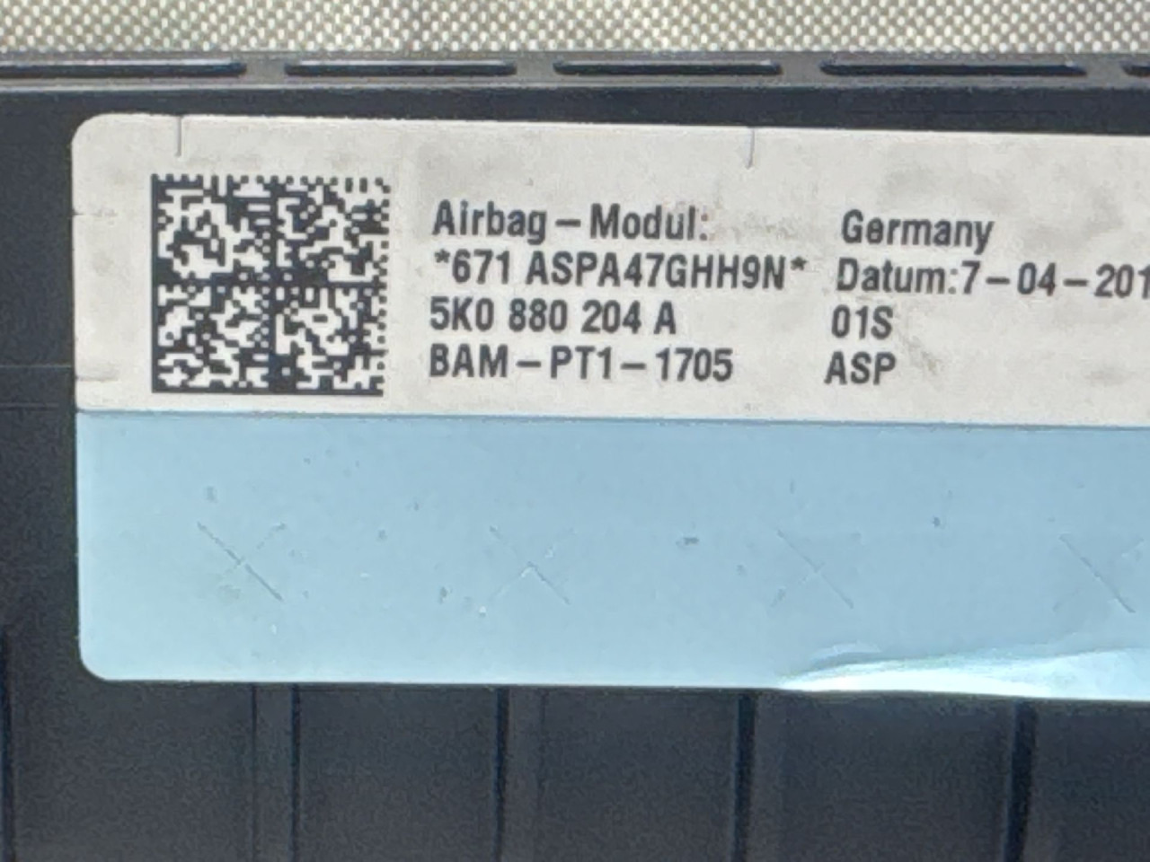 AIRBAG SUVOZACA VW TIGUAN > 07-11 5K0880204A